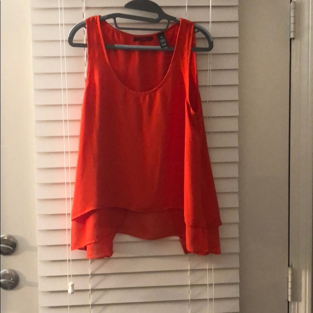BKE Red brand orange top